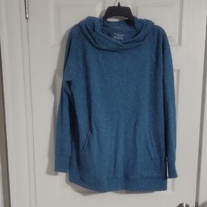 Tek Gear Women's Blue Cowl Neck Hoodie